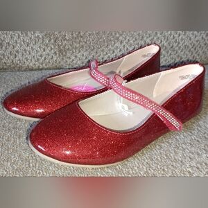 Glittery Red Kids Shoes